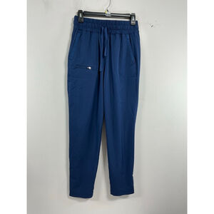 Womans Whisperlite Scruby Scrub Pants Small Blue Pullon Elastic Drawstring Waist